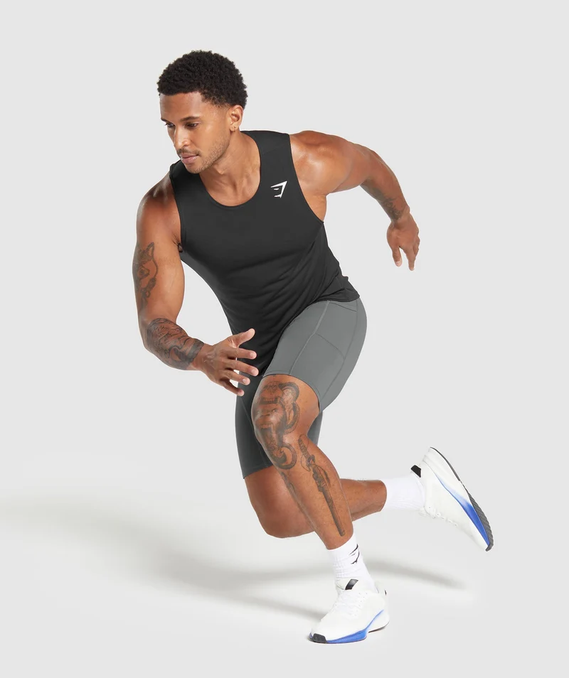 Gymshark Control Baselayer Short - Pitch Grey