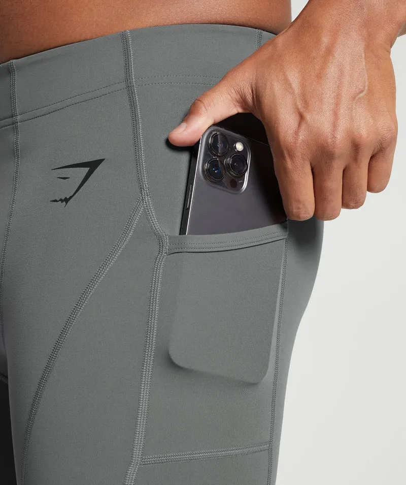 Gymshark Control Baselayer Short - Pitch Grey