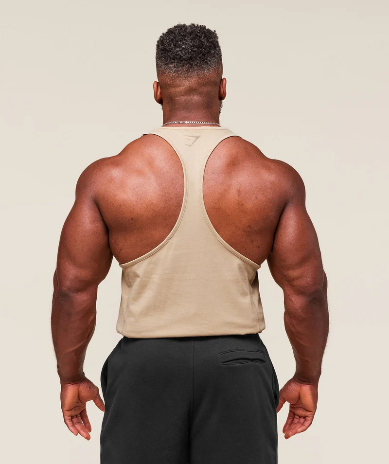 Gymshark Power Washed Stringer - Desert Beige/Acid Wash Small Ball