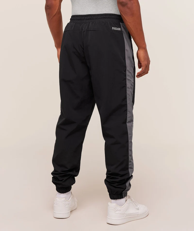 Gymshark Retro Track Pant - Black/Dark Grey/Smokey Grey