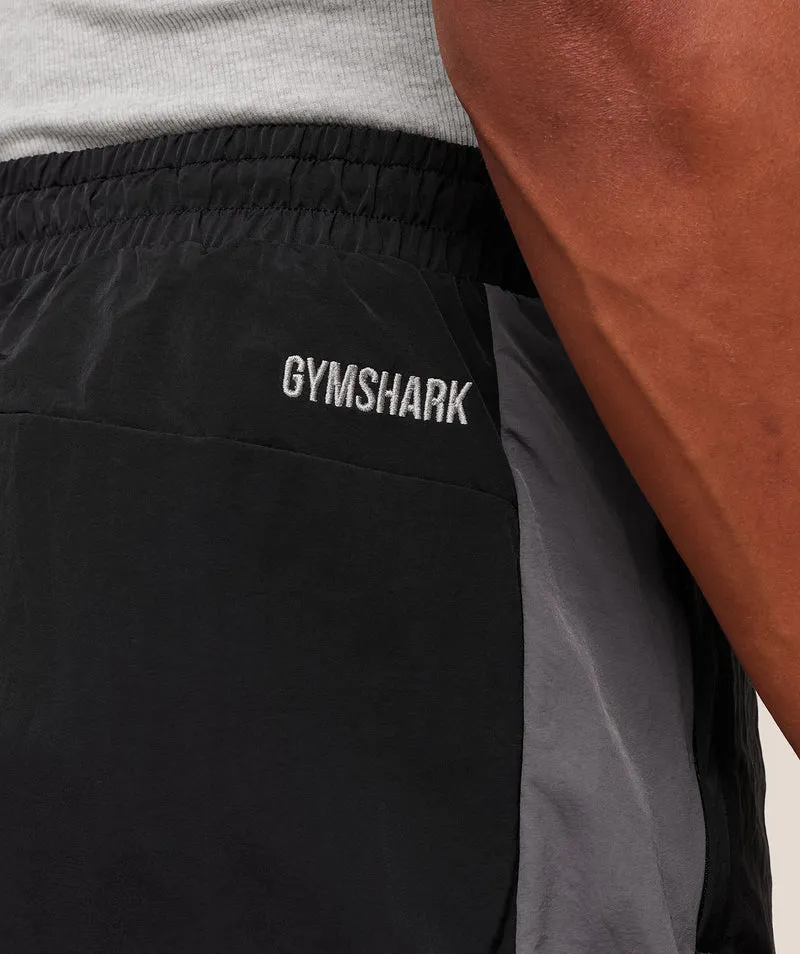 Gymshark Retro Track Pant - Black/Dark Grey/Smokey Grey