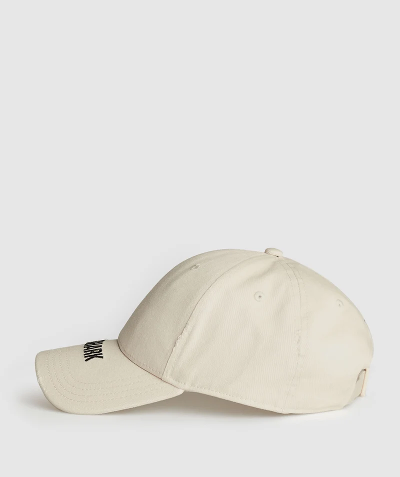 Gymshark Washed Cap - Ecru White