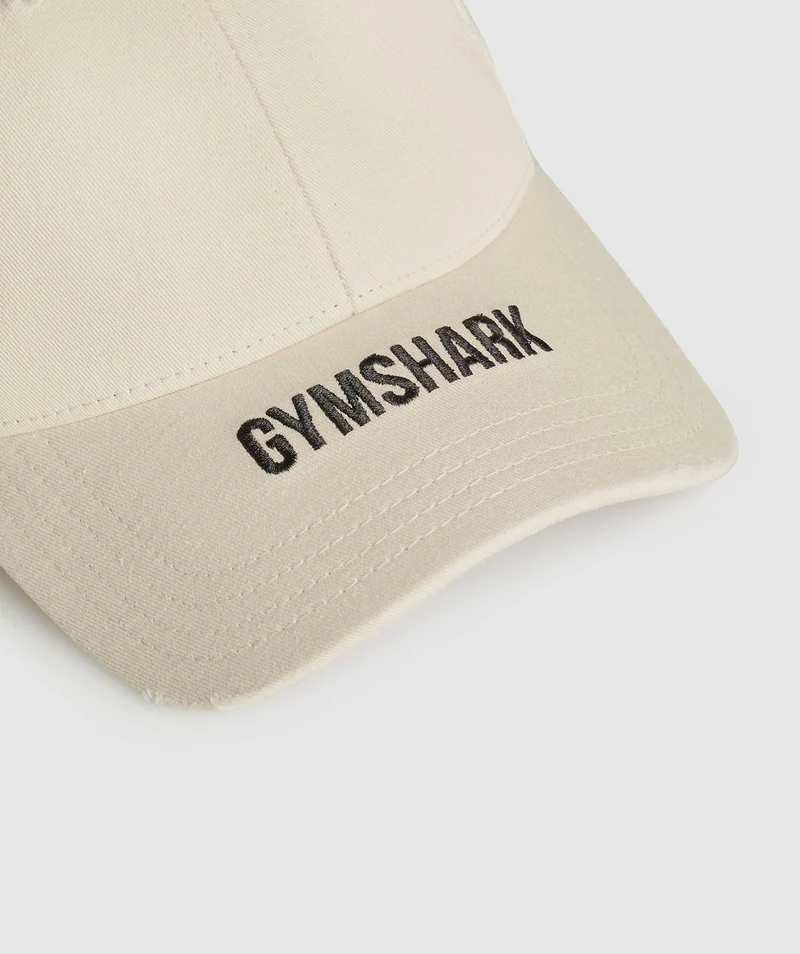 Gymshark Washed Cap - Ecru White