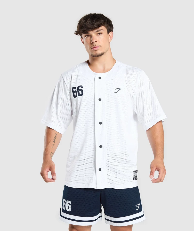 Gymshark Sports Jersey - White