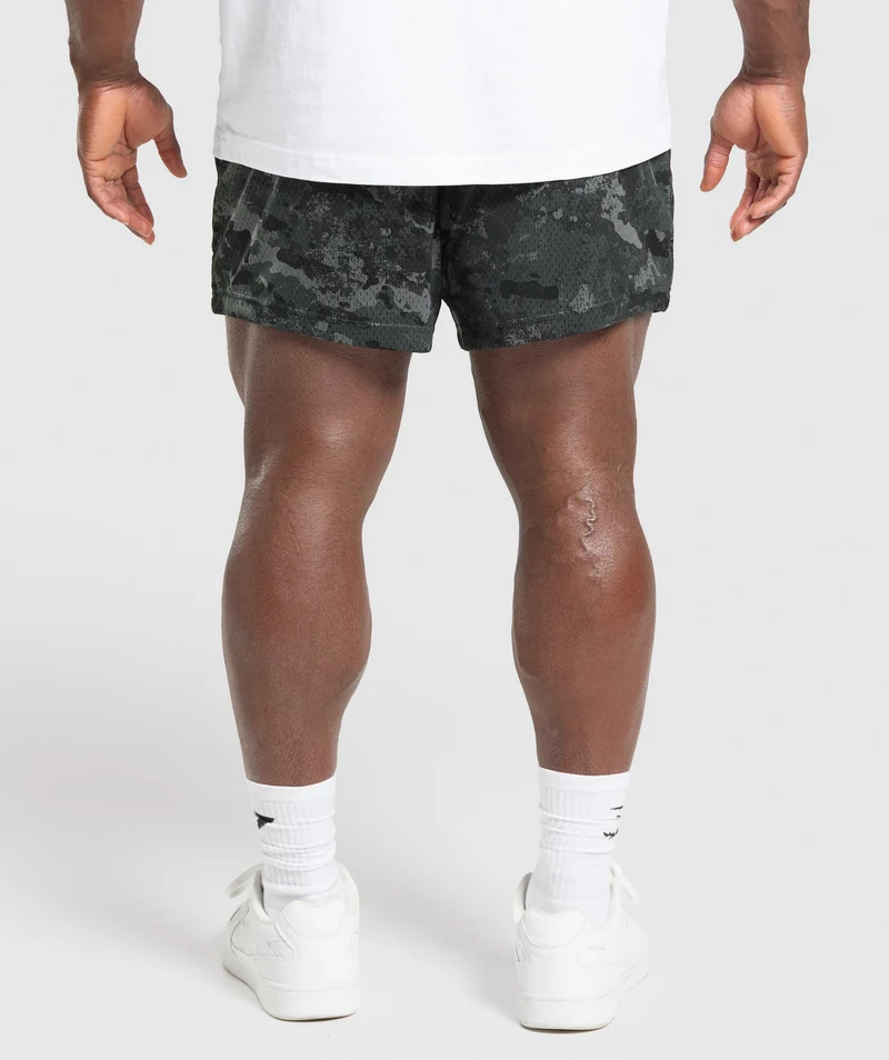 Gymshark Lifting Mesh 5" Shorts - Graphite Grey