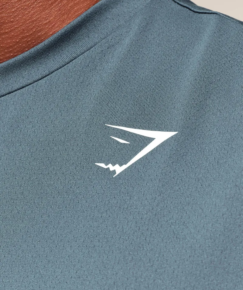 Gymshark Oversized Performance Tank - Titanium Blue