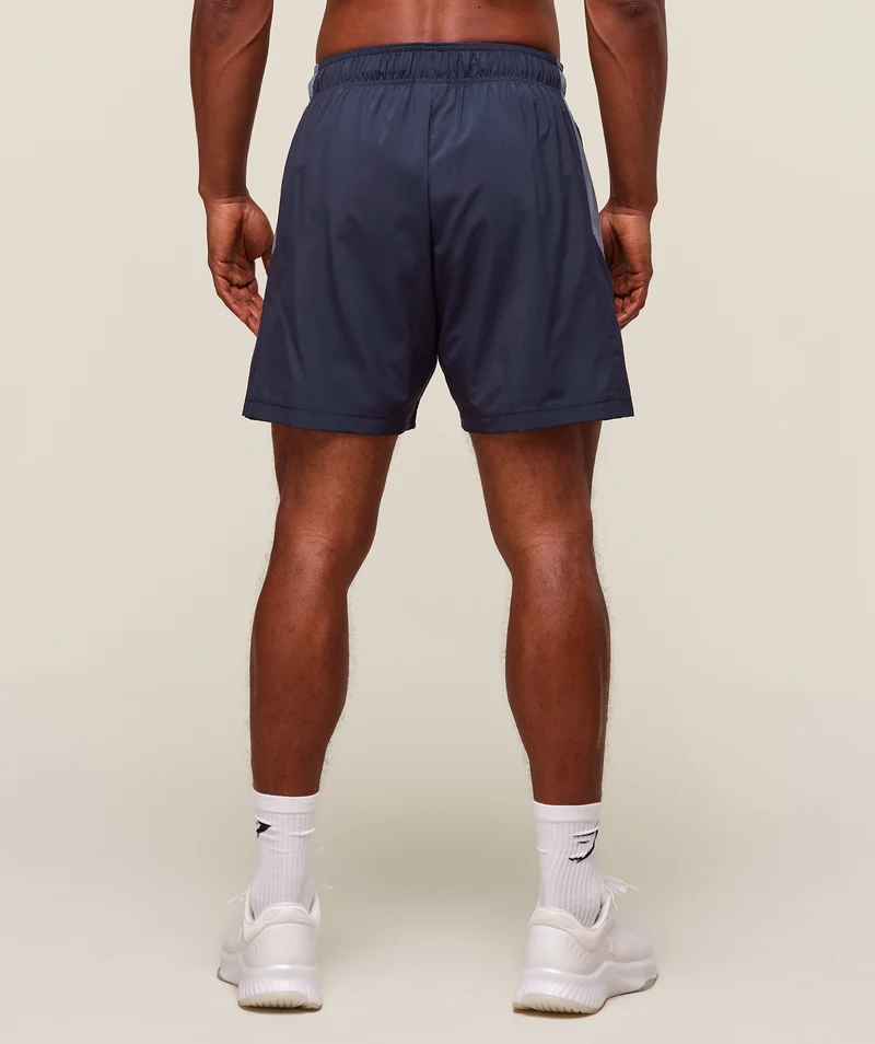 Gymshark Sport Panel 7" Shorts - Heavy Blue/Iron Blue