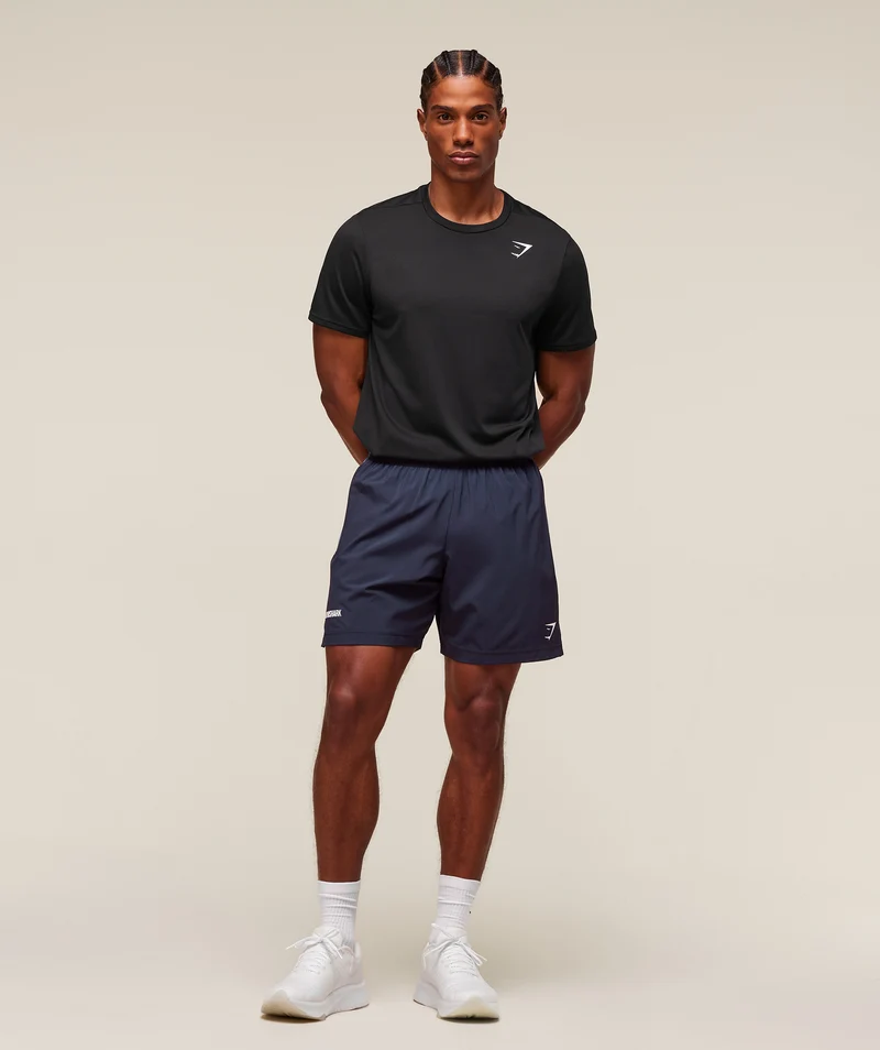 Gymshark Sport Panel 7" Shorts - Heavy Blue/Iron Blue
