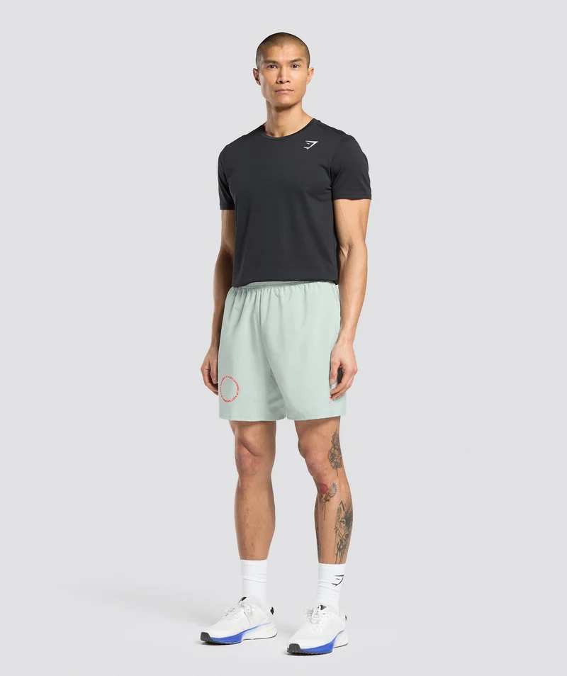 Gymshark Keep Showing Up 7" Shorts - Morning Blue