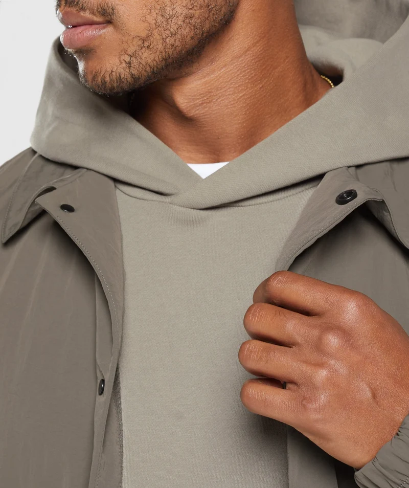 Gymshark Rest Day Commute Jacket - Camo Brown