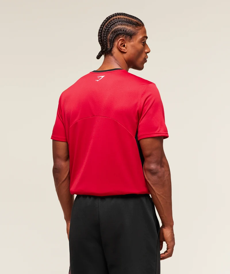 Gymshark Varsity Tech T-Shirt - Conditioning Red