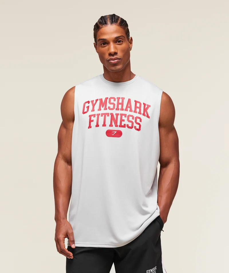 Gymshark Varsity Tank - Light Grey