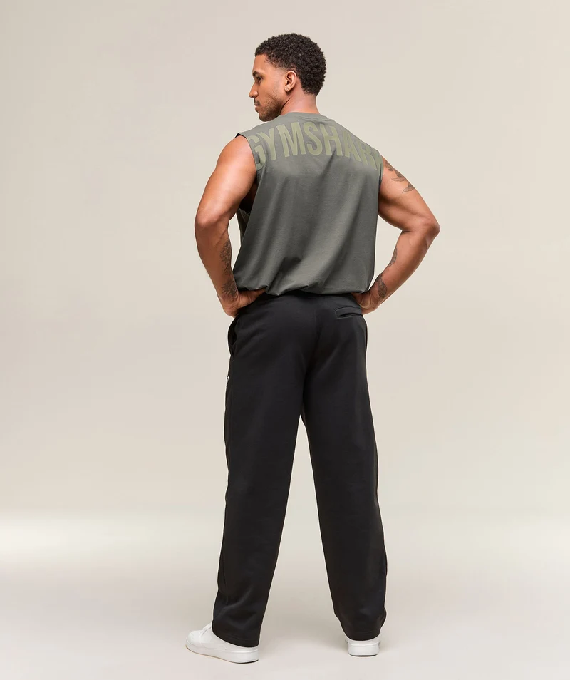 Gymshark Power Cut Off Tank - Strength Green