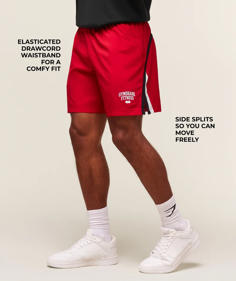 Gymshark Varsity 7" Shorts - Conditioning Red