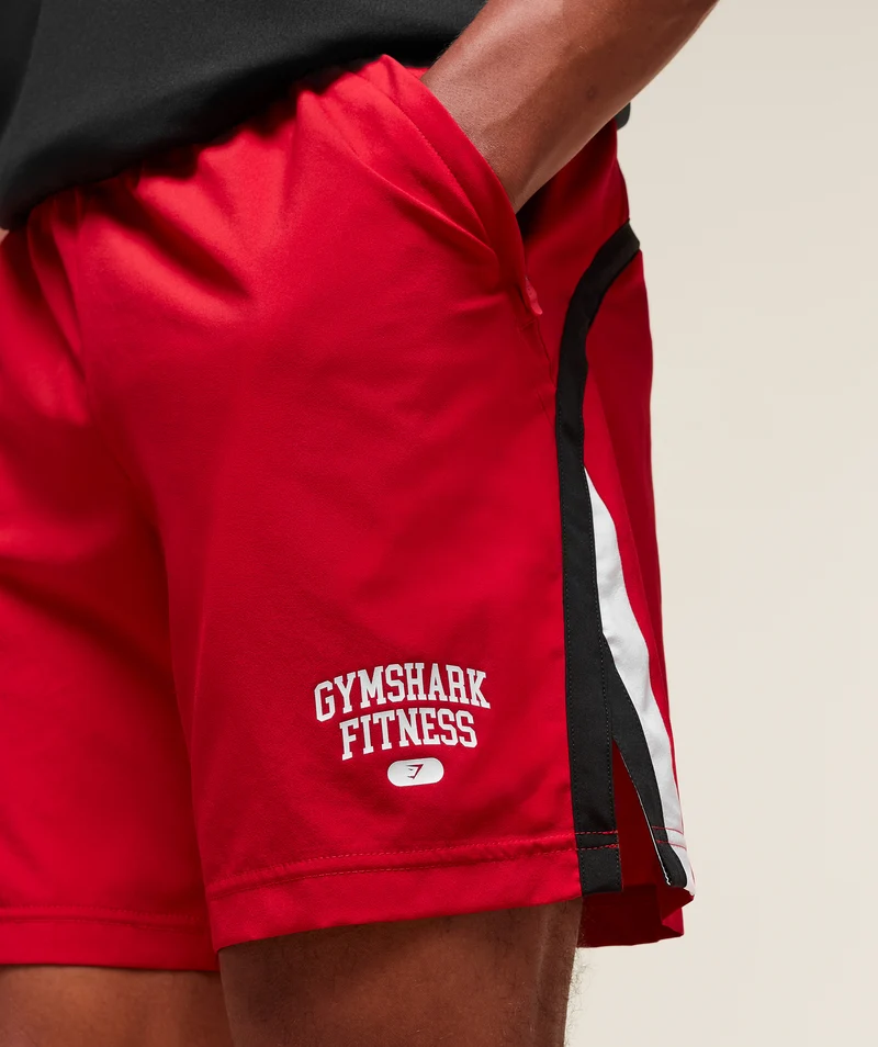 Gymshark Varsity 7" Shorts - Conditioning Red