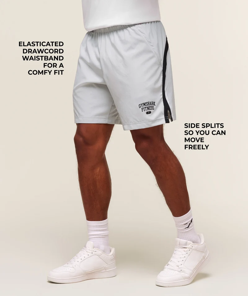 Gymshark Varsity 7" Shorts - Light Grey