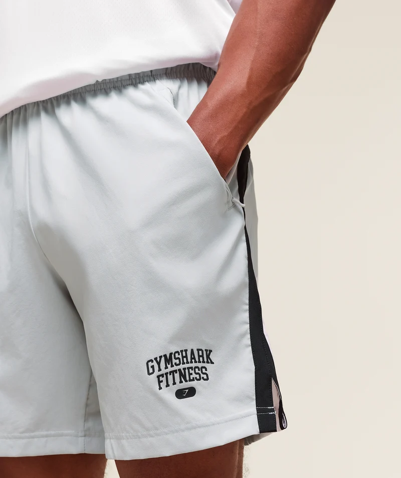 Gymshark Varsity 7" Shorts - Light Grey