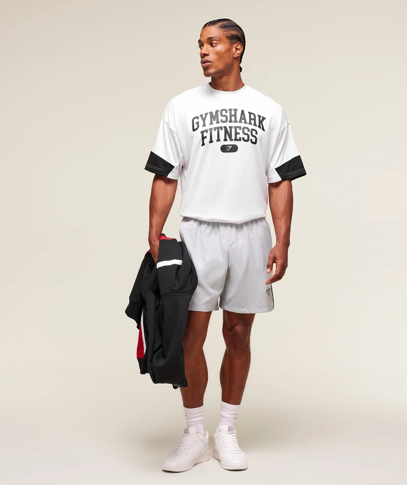 Gymshark Varsity 7" Shorts - Light Grey