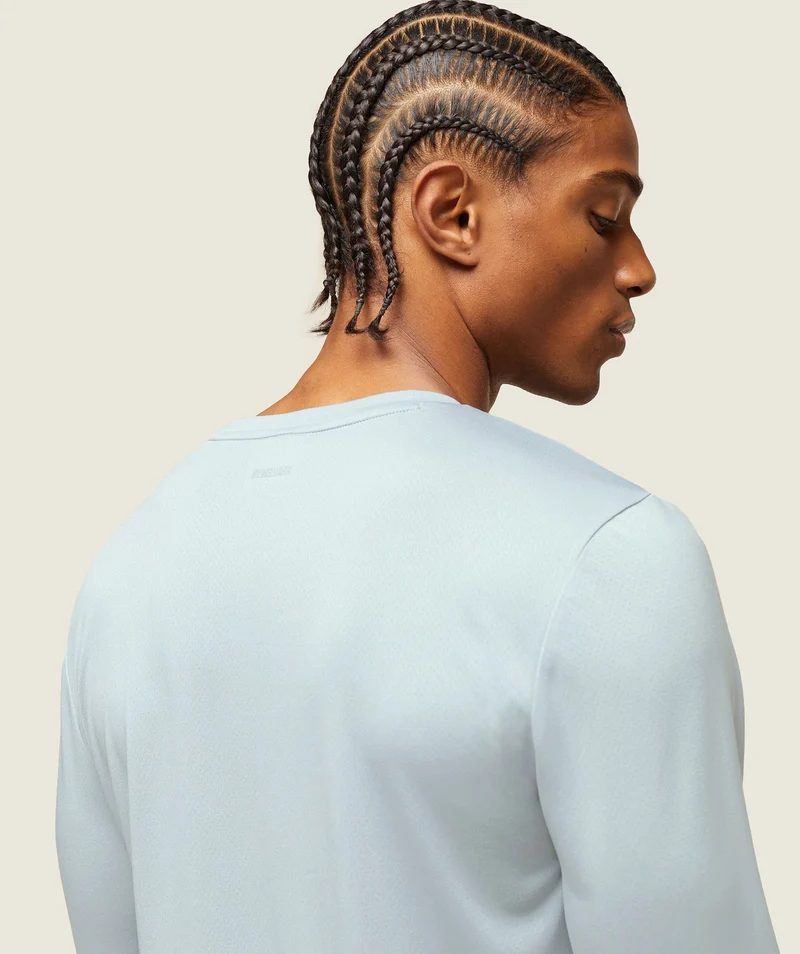 Gymshark Everywear Tech Long Sleeve Tee - Ice Grey