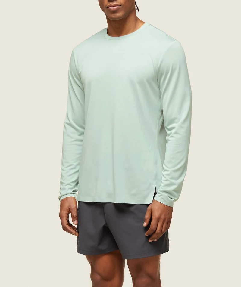 Gymshark Everywear Tech Long Sleeve Tee - Cool Turquoise