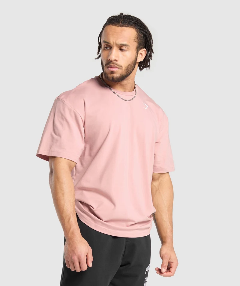 Gymshark Heavy Duty Apparel T-Shirt - Light Pink