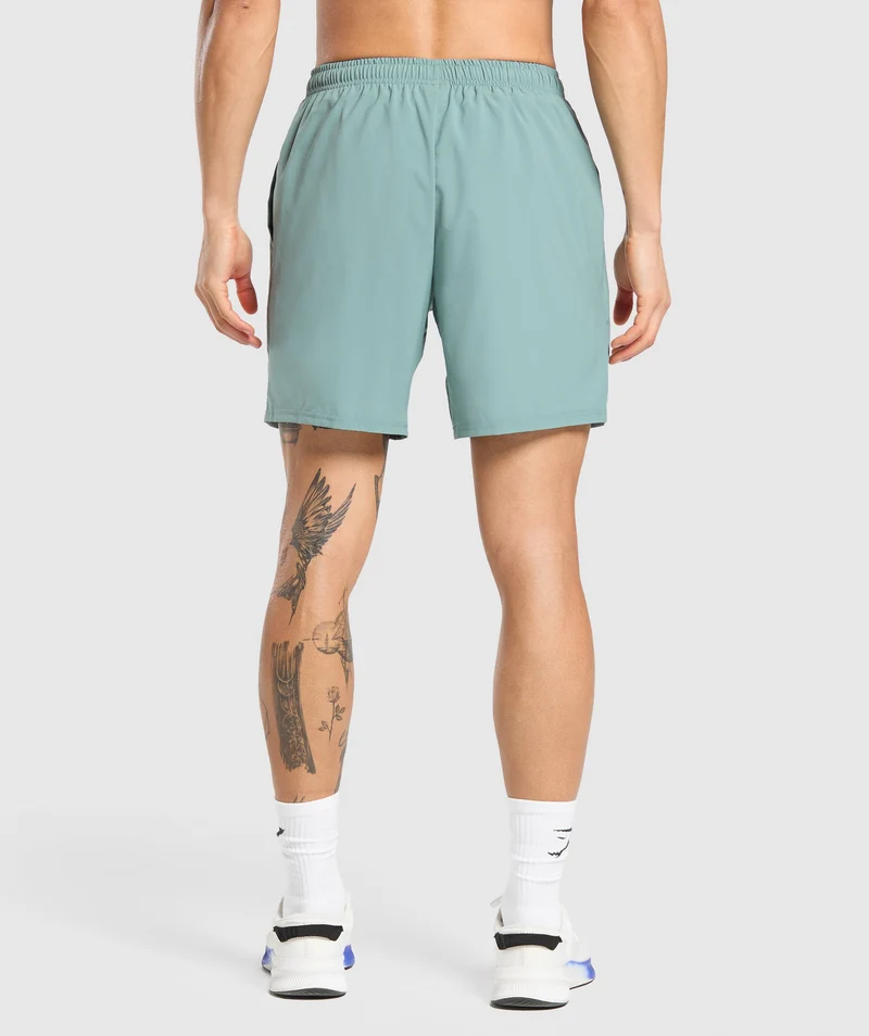 Gymshark Arrival 7" Shorts - Celeste Blue