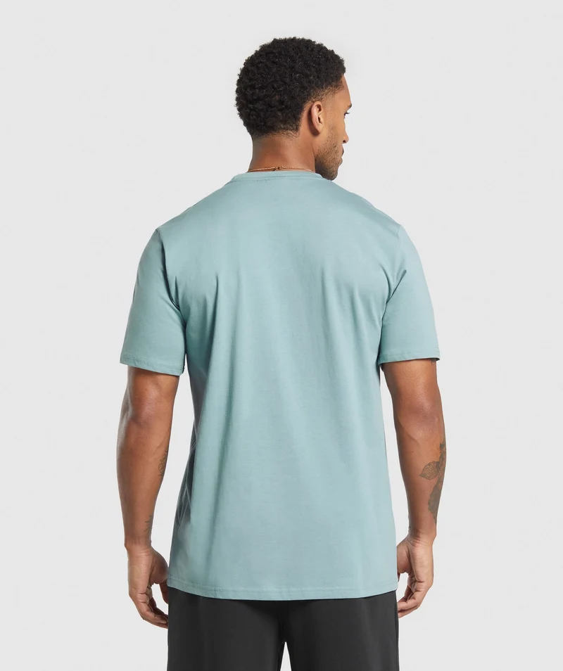 Gymshark Crest T-Shirt - Rest Blue
