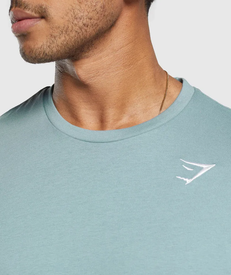 Gymshark Crest T-Shirt - Rest Blue