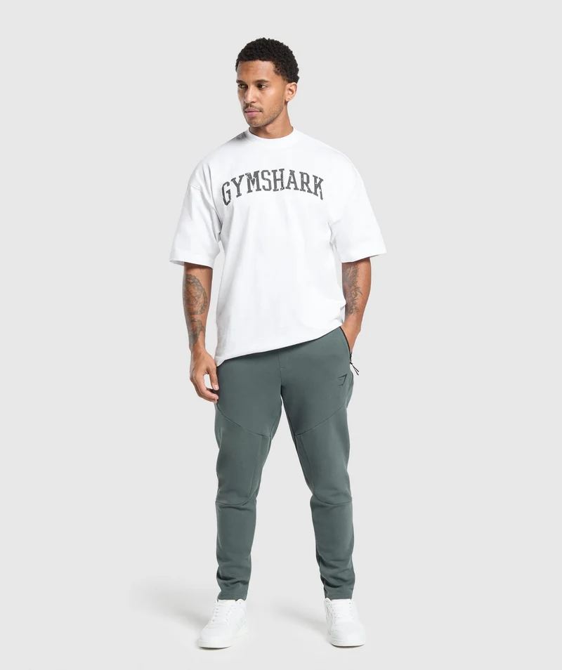 Gymshark Interlock Tech Joggers - Slate Teal