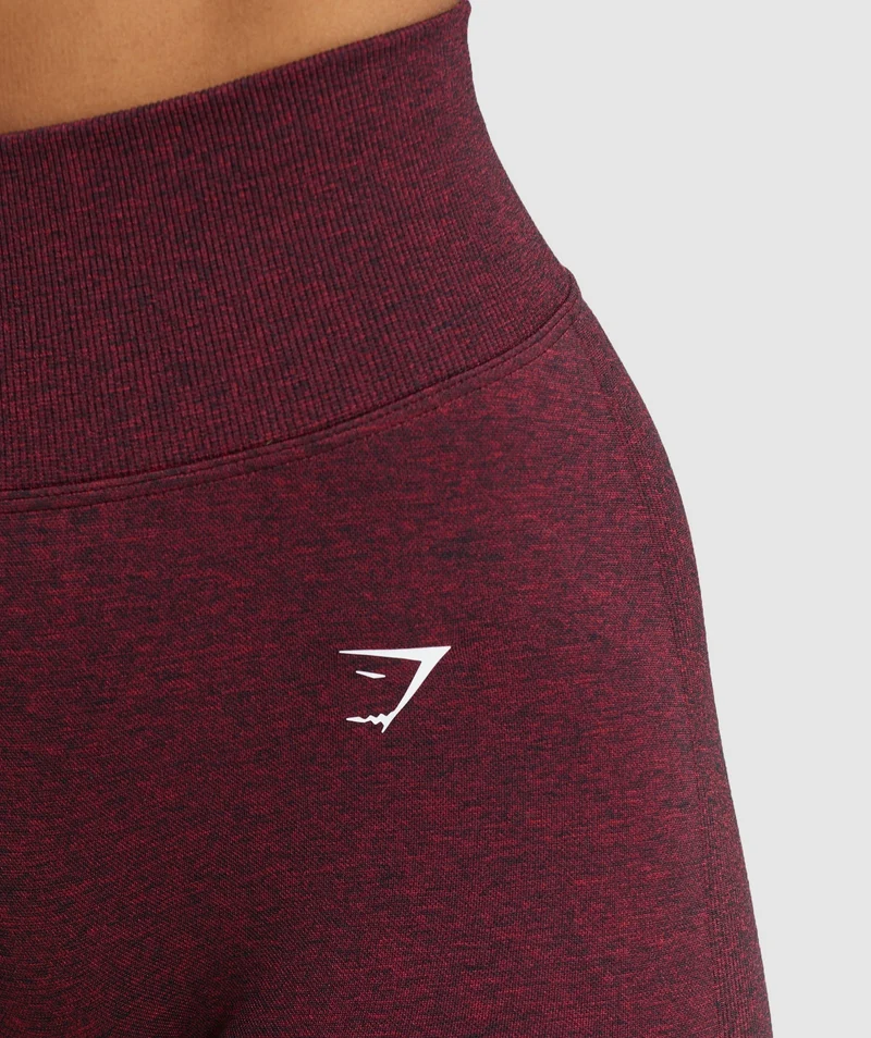 Gymshark Lift Seamless High-Rise Shorts - Vintage Pink/Black Marl