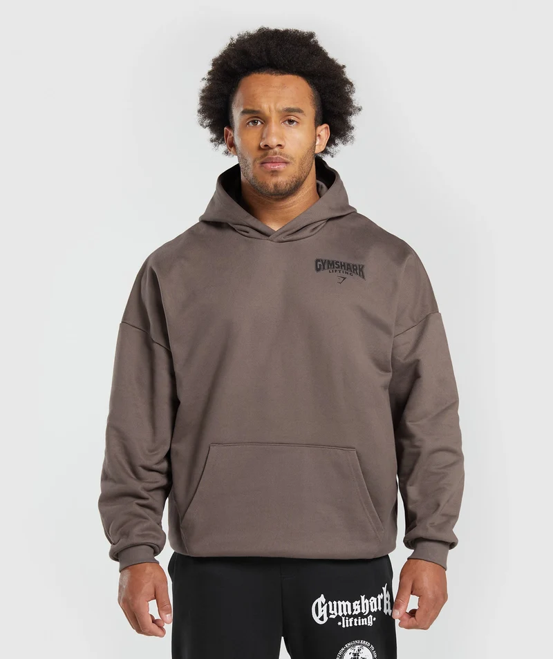 Gymshark Committed to the Craft Oversized Hoodie - Brown