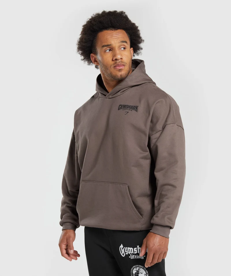 Gymshark Committed to the Craft Oversized Hoodie - Brown
