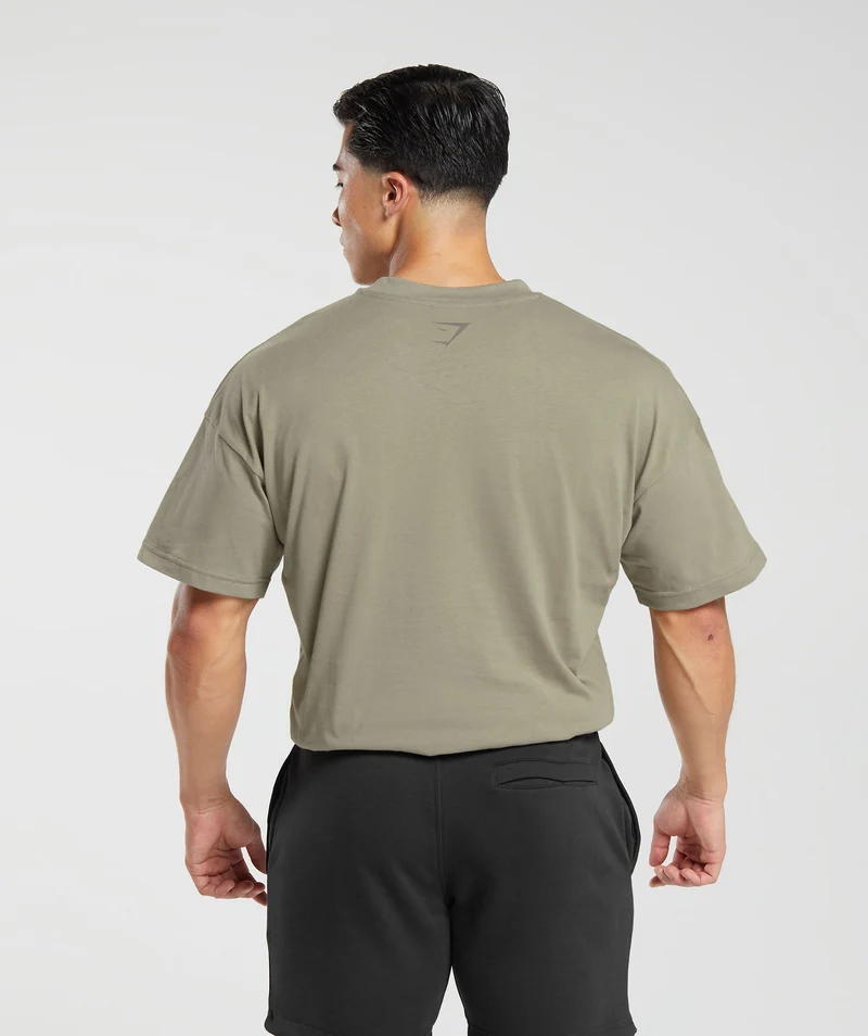Gymshark Committed to the Craft T-Shirt - Linen Brown