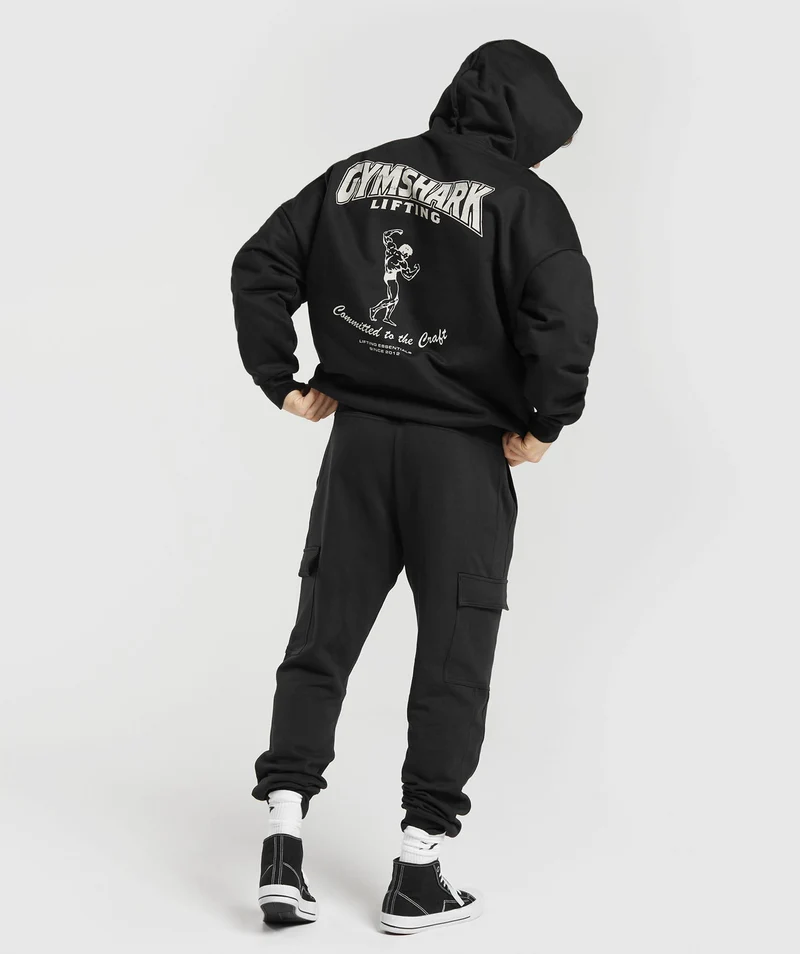 Gymshark Committed to the Craft Oversized Hoodie - Black