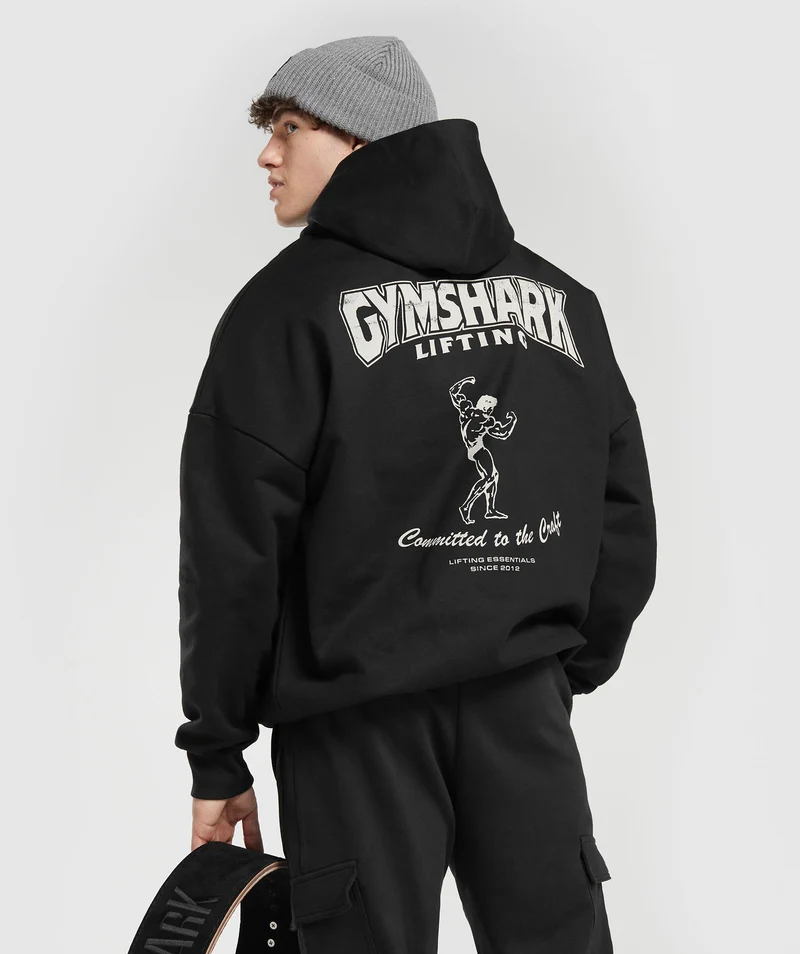 Gymshark Committed to the Craft Oversized Hoodie - Black