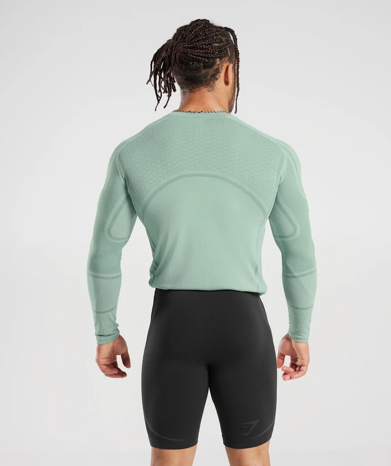 Gymshark 315 Seamless Long Sleeve T-Shirt - Teal