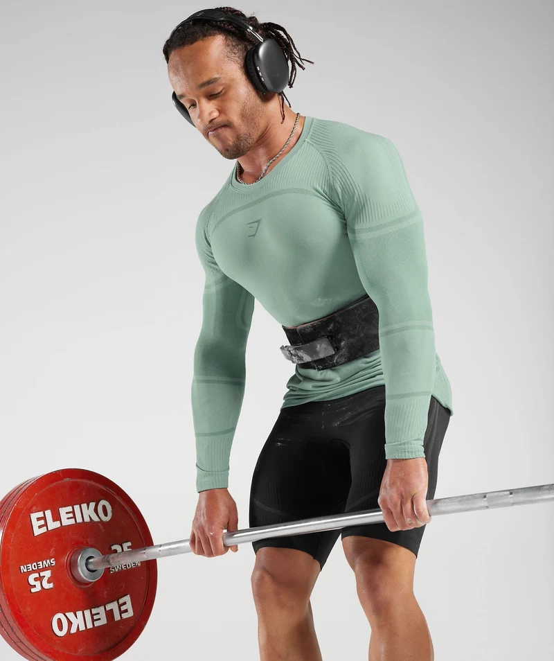 Gymshark 315 Seamless Long Sleeve T-Shirt - Teal
