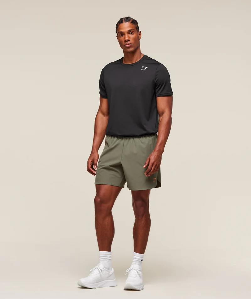 Gymshark Fit Repeat 6" Shorts - Base Green