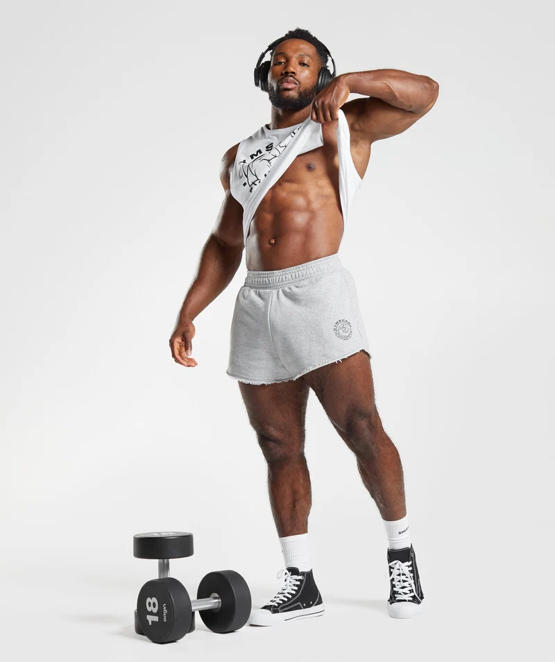 Gymshark Legacy Short - Light Grey Marl