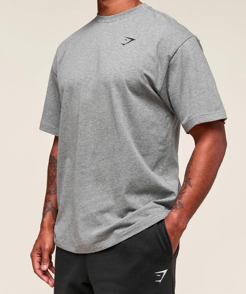 Gymshark Essential Short Sleeve T-Shirt - Charcoal Grey Marl