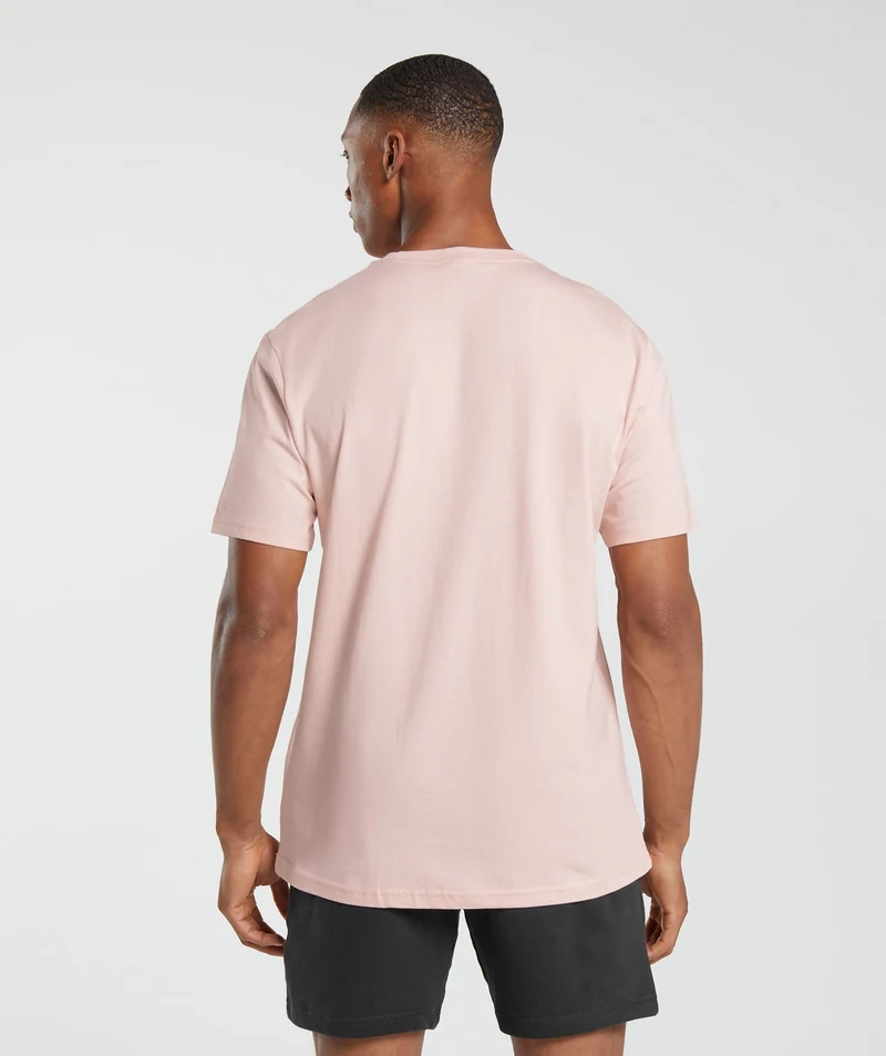 Gymshark Crest T-Shirt - Misty Pink