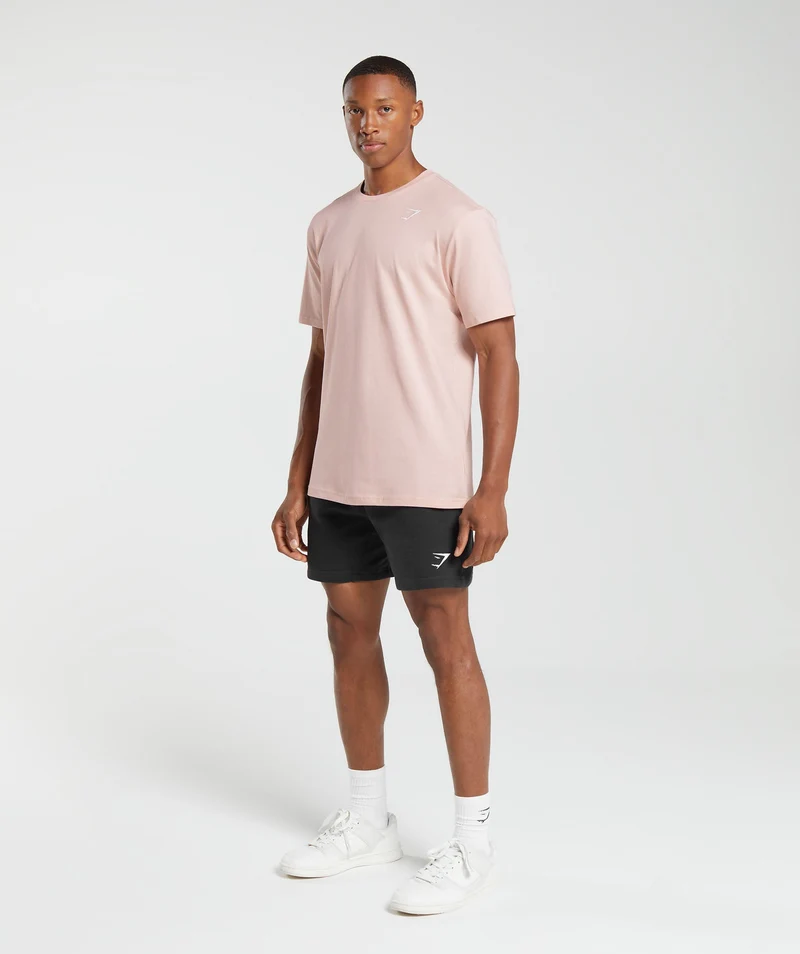 Gymshark Crest T-Shirt - Misty Pink
