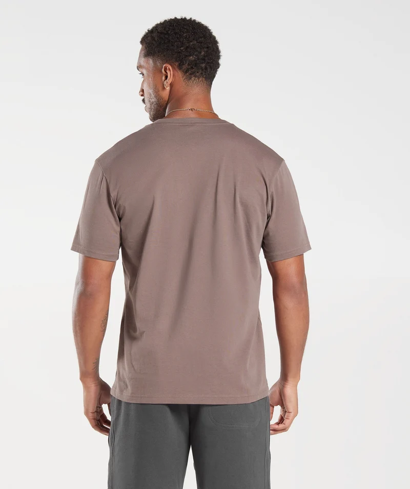 Gymshark Crest T-Shirt - Brown