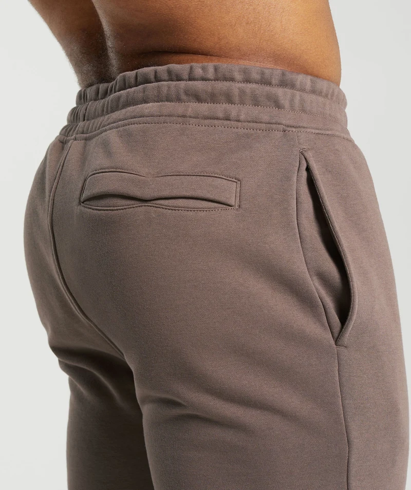 Gymshark Crest Joggers - Brown