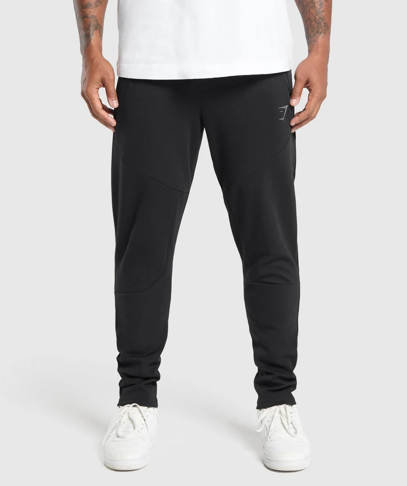 Gymshark Interlock Tech Joggers - Black