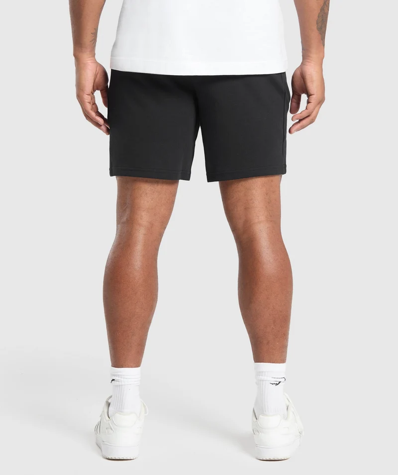 Gymshark Interlock Tech 6" Shorts - Black