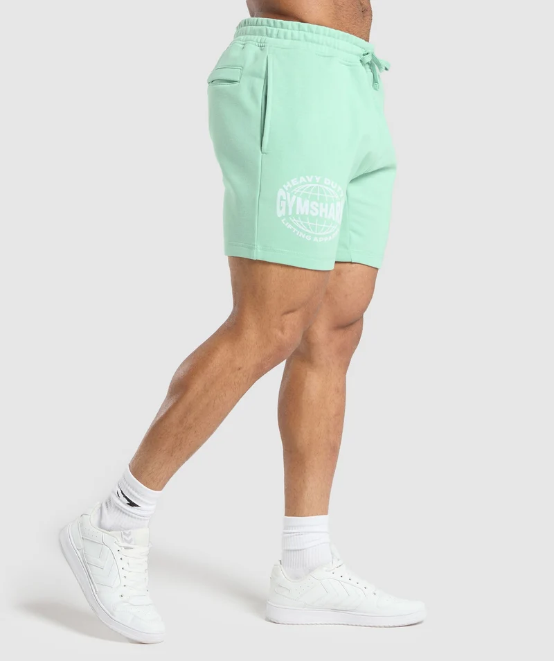 Gymshark Heavy Duty Apparel 7" Shorts - Lido Green