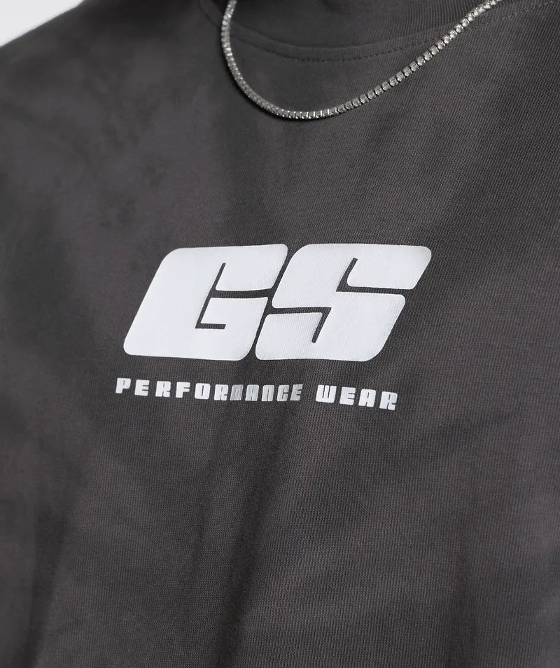 Gymshark Rest Day T-shirt - Silhouette Grey/Black/Spiral Optic Wash