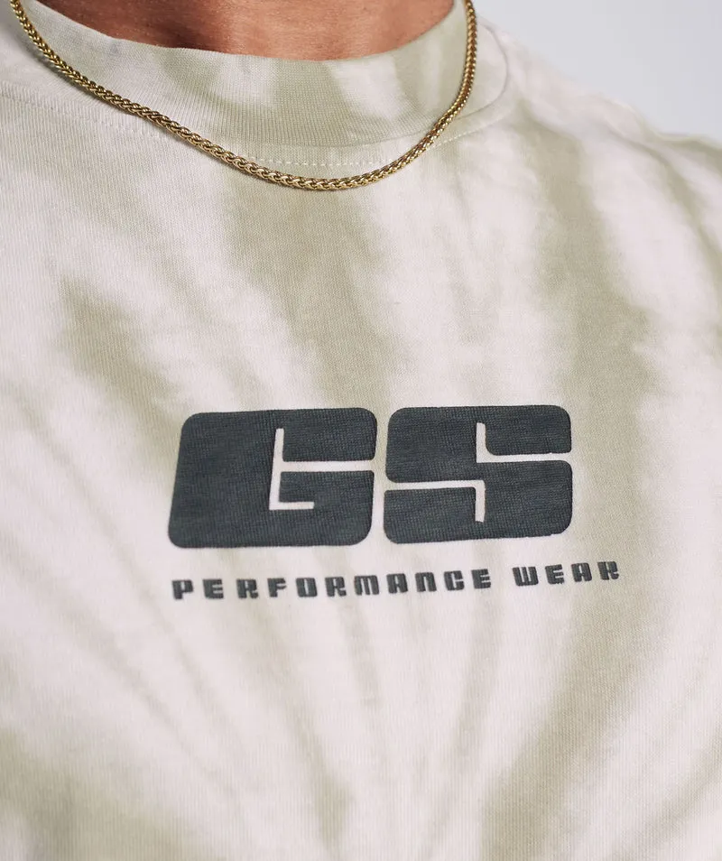 Gymshark Rest Day T-shirt - White/Mushroom Brown/Spiral Optic Wash