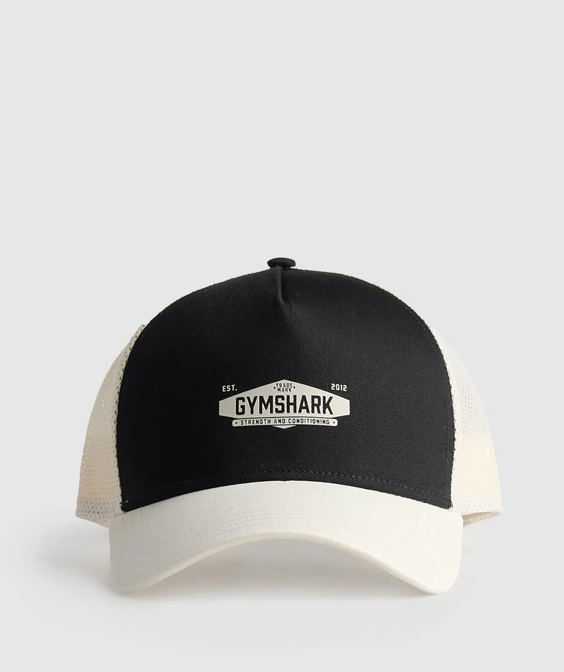 Gymshark Craft Trucker - Oat White/Black